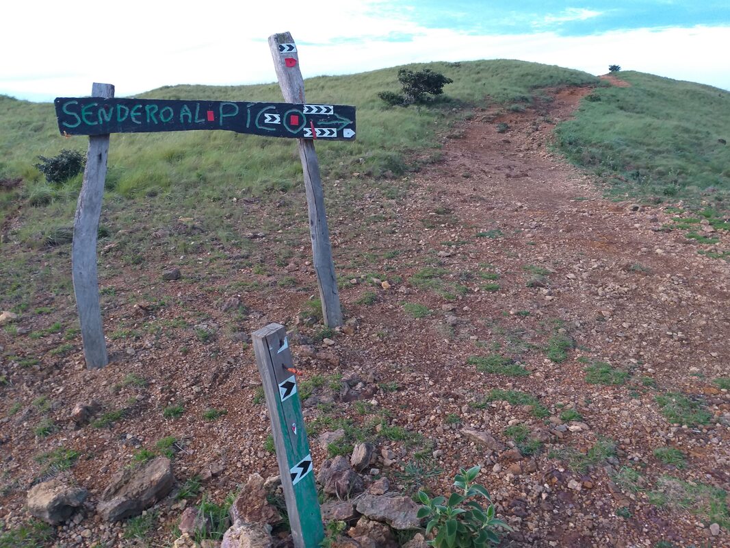 Follow sign to Right Cerro Pelado